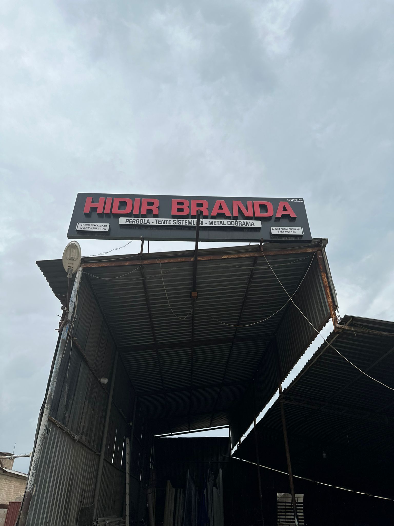 Hıdır Branda imalat ve montaj