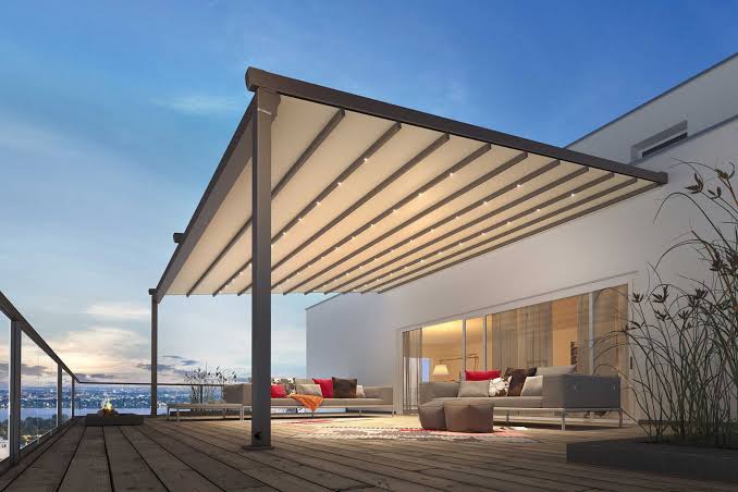 Raylı pergola sistemleri